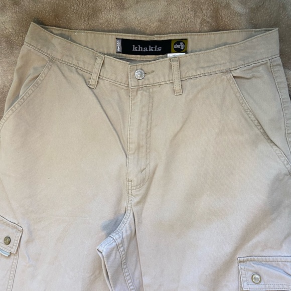 Vintage Levi’s Silvertab Cargo Multi Pocket Men’s Khakis Size 33x34 - Picture 2 of 8